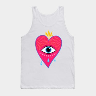 Sacred heart. All seeing eye Tank Top